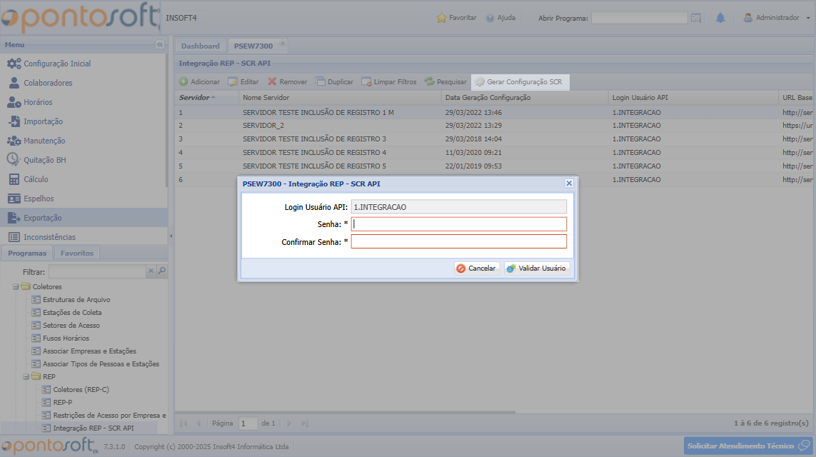 Integração REP - SCR API integracao-rep-scr-api3