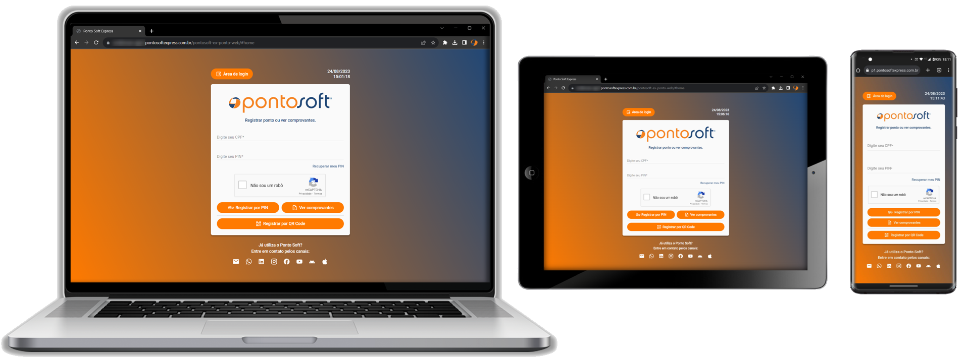 Registrar Ponto Online