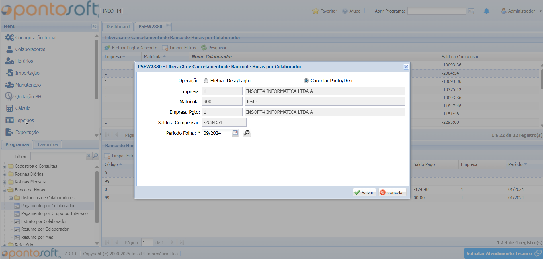 Liberação do Banco de Horas por Colaborador liberacao-bh-por-colaborador5