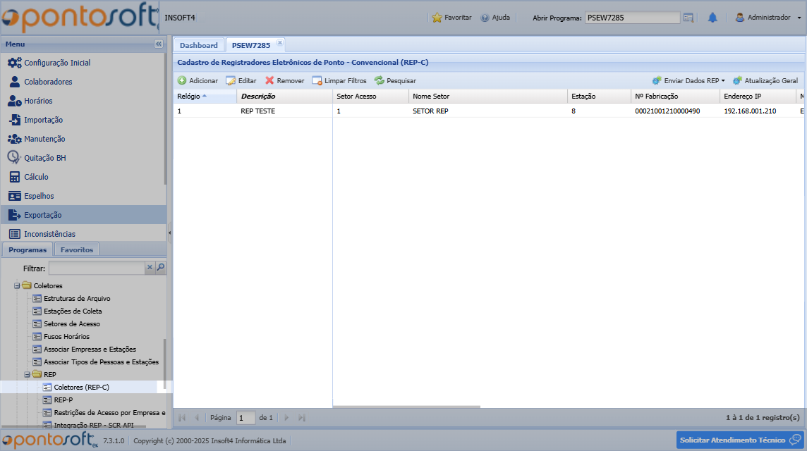 Registradores Eletrônico de Ponto - Convencional (REP-C)