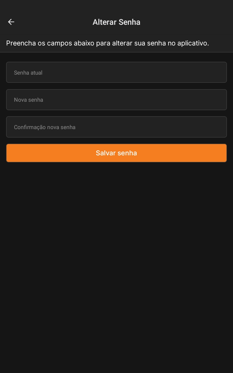 Tela de Perfil - Ponto Virtual