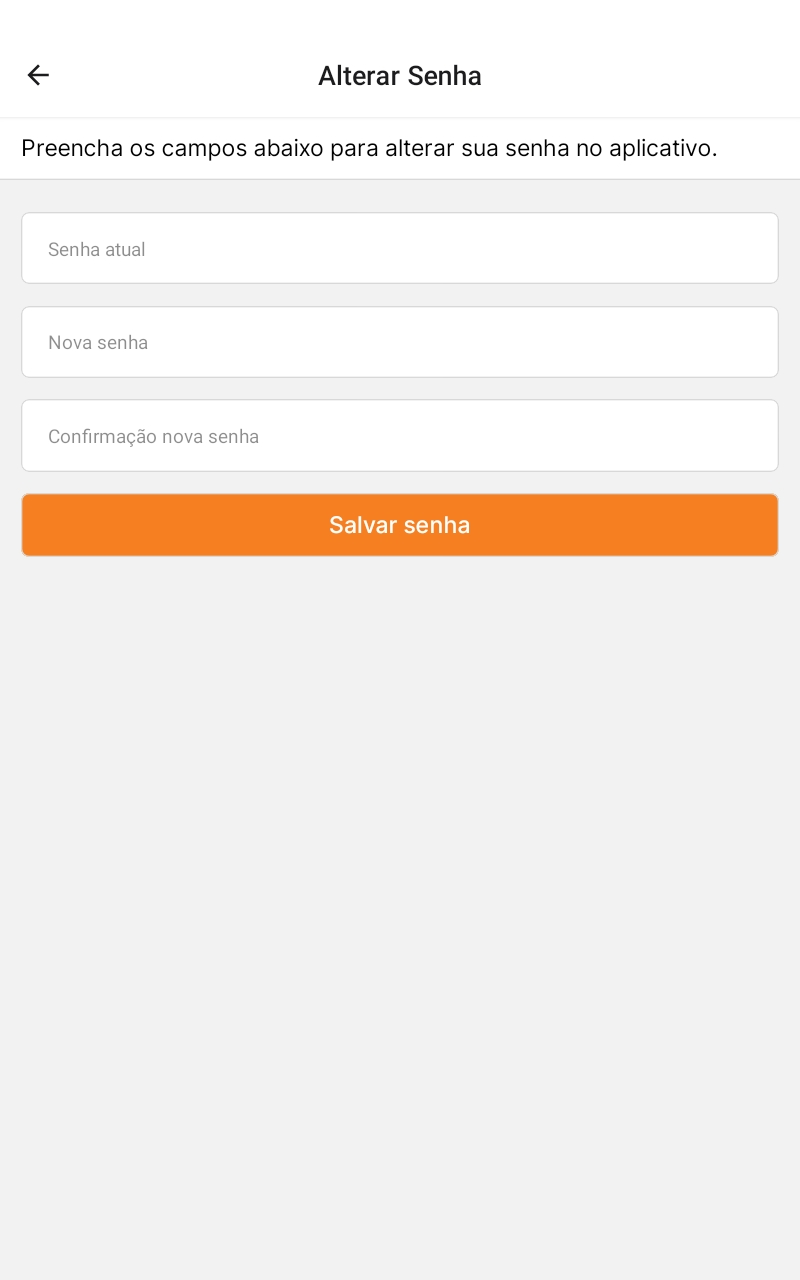 Tela de Perfil - Ponto Virtual