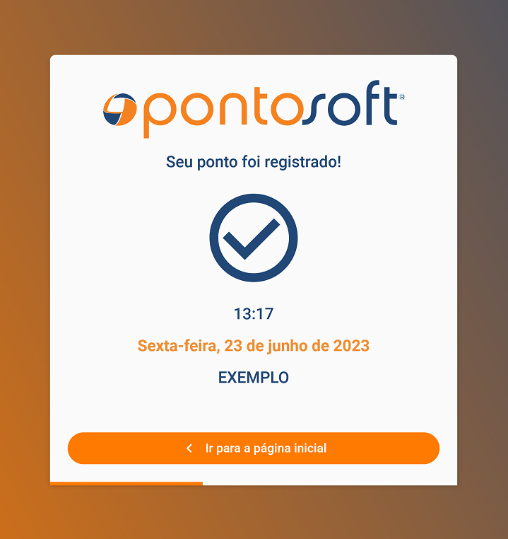 Envio da marcação registrada por QR Code