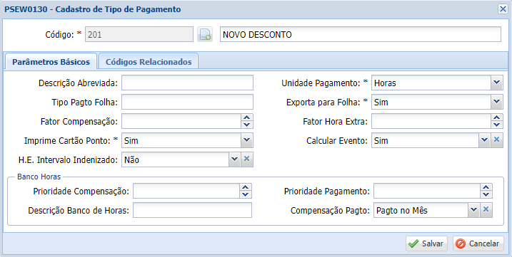 Tipos de Pagamentos - Básicos Tipos de Pagamentos