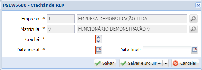 Adicionar Crachá cracha2